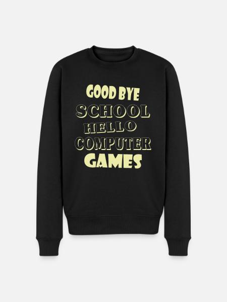 School Gamer Students - Men's Premium Organic Jumper - black