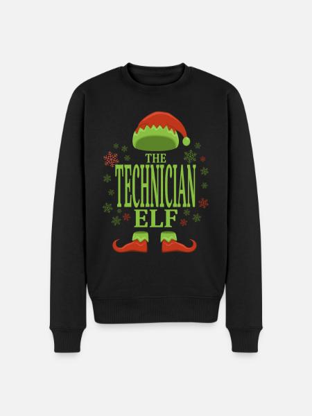 Technicien Elfe de Noël - Pull Premium bio Homme - noir
