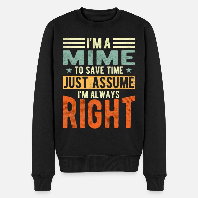 Mime - Pull Premium bio Homme - noir