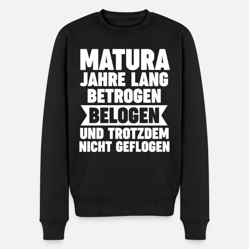 Maturant Schulabschluss Matura - Männer Premium Bio Pullover - Schwarz