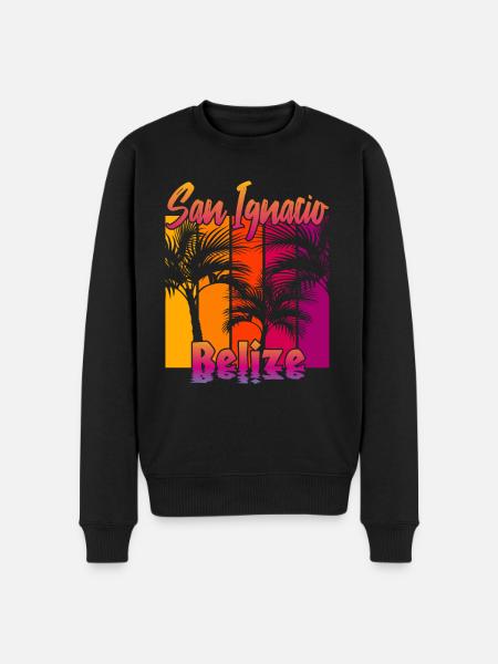 San Ignacio Belize - Men's Premium Organic Jumper - black