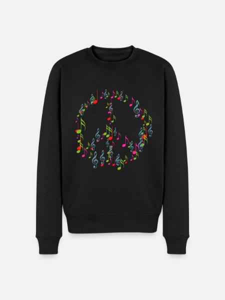 Hippy - Men's Premium Organic Jumper - black