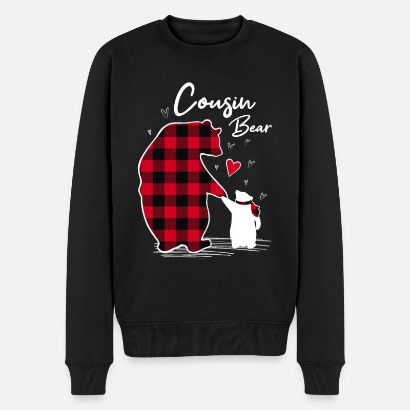 Cousin Ours - Pull Premium bio Homme - noir