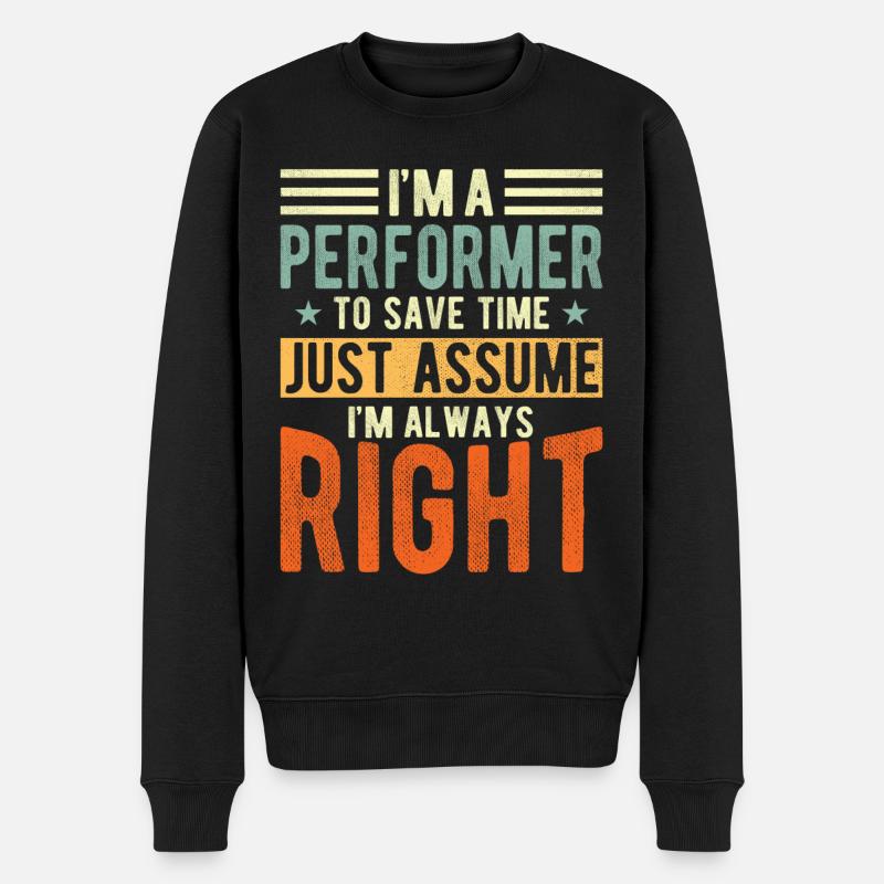 Artiste - Pull Premium bio Homme - noir