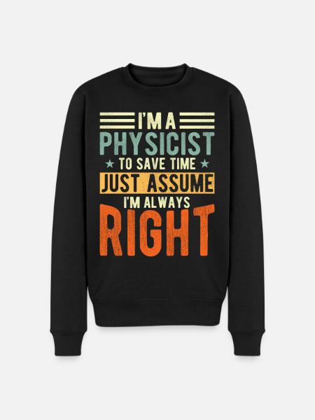 Physicist - Men's Premium Organic Jumper - black