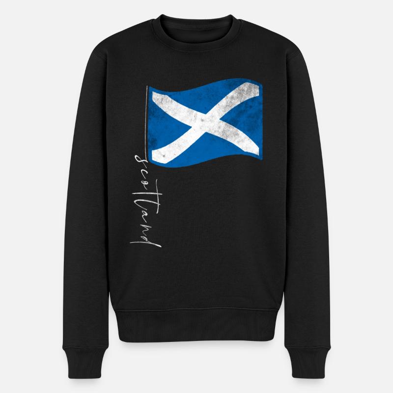 Écosse Drapeau écossais - Pull Premium bio Homme - noir