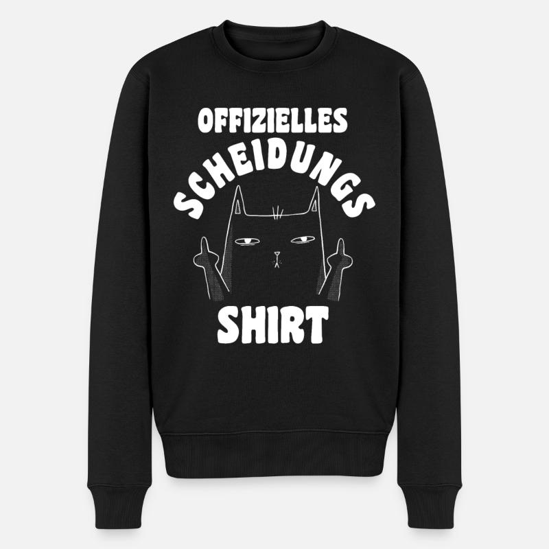 Scheidungsparty Geschieden Scheidung - Männer Premium Bio Pullover - Schwarz