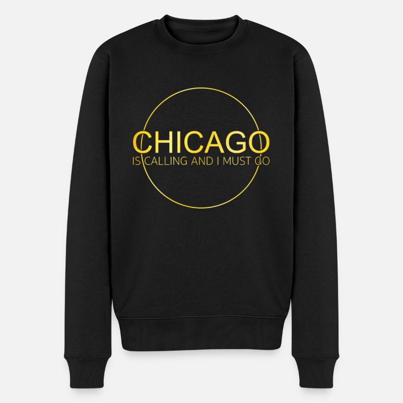 Citation de Chicago - Pull Premium bio Homme - noir