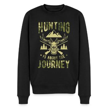 Chasse au cerf Saison de chasse à la faune Sports de tir - Pull Premium bio Homme - noir - Devant - Nico (187cm)
