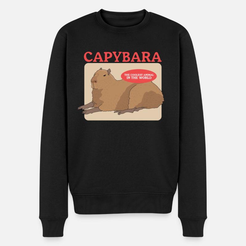 Capybara Capybaras Cadeau - Pull Premium bio Homme - noir