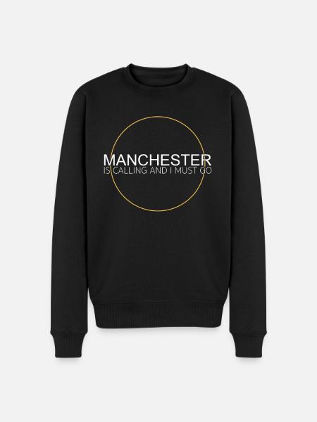 Manchester Quote - Men's Premium Organic Jumper - black