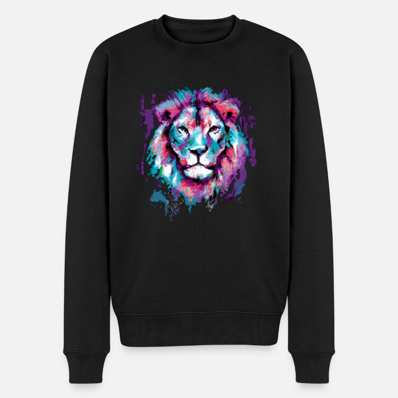 Léo Art Peinture - Pull Premium bio Homme - noir