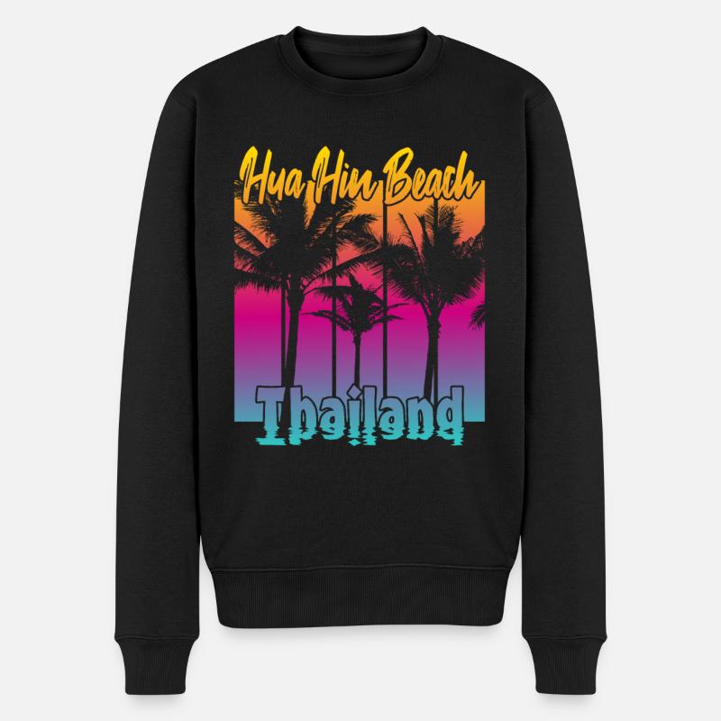 Hua Hin Beach Thaïlande - Pull Premium bio Homme - noir