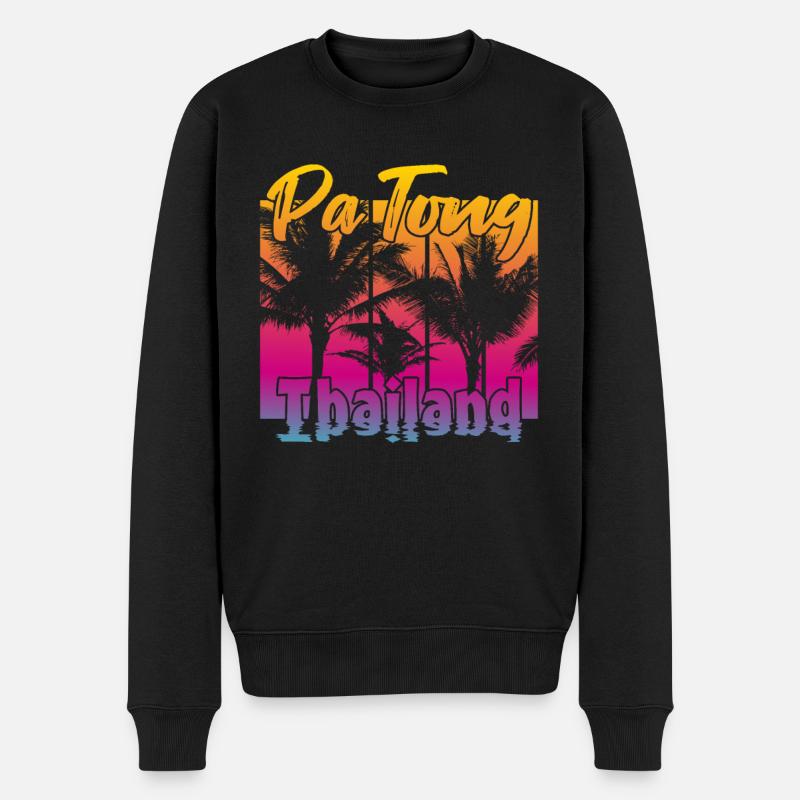 Patong Thaïlande - Pull Premium bio Homme - noir