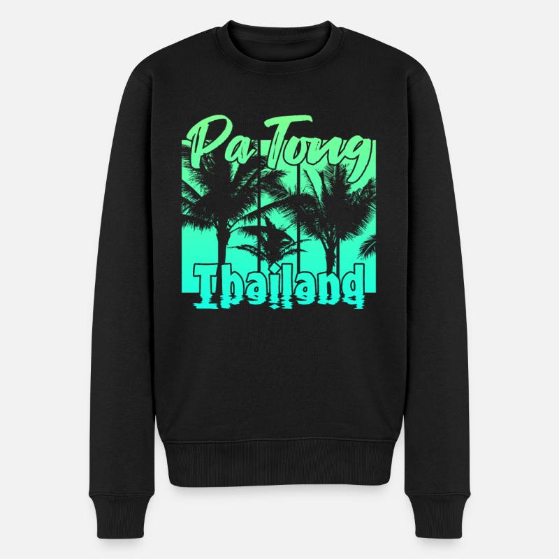 Patong Thaïlande - Pull Premium bio Homme - noir