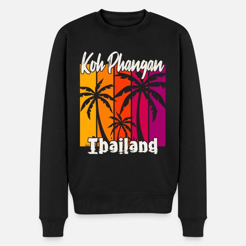 Koh Phangan Thaïlande - Pull Premium bio Homme - noir