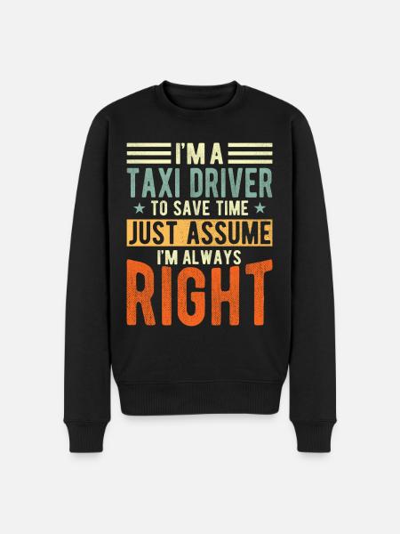 Taxi driver - Men's Premium Organic Jumper - black