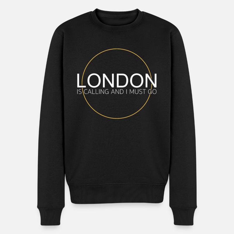 Citation de Londres - Pull Premium bio Homme - noir