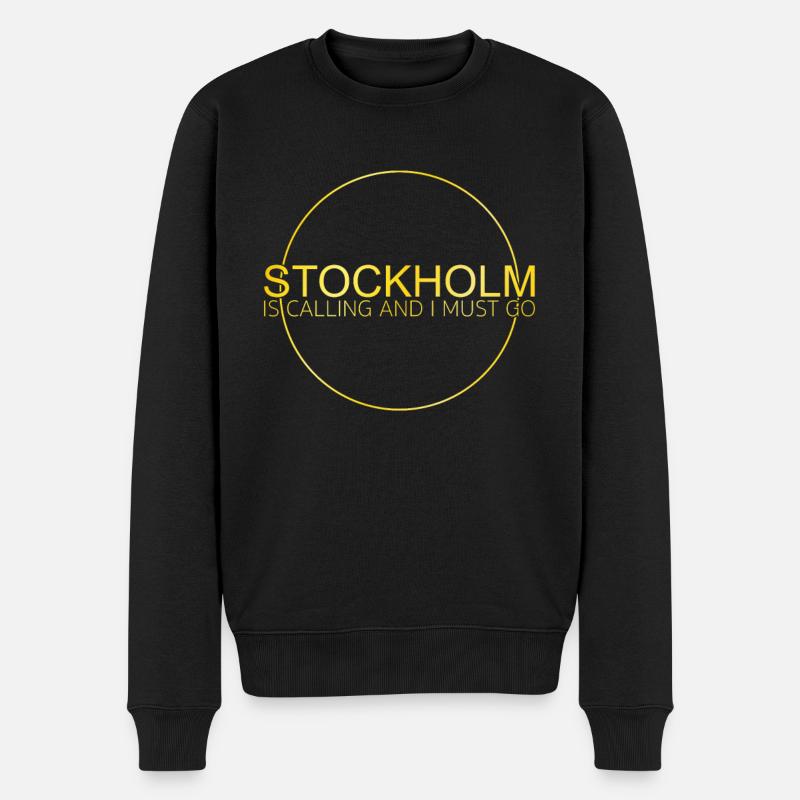 Dicton de Stockholm - Pull Premium bio Homme - noir