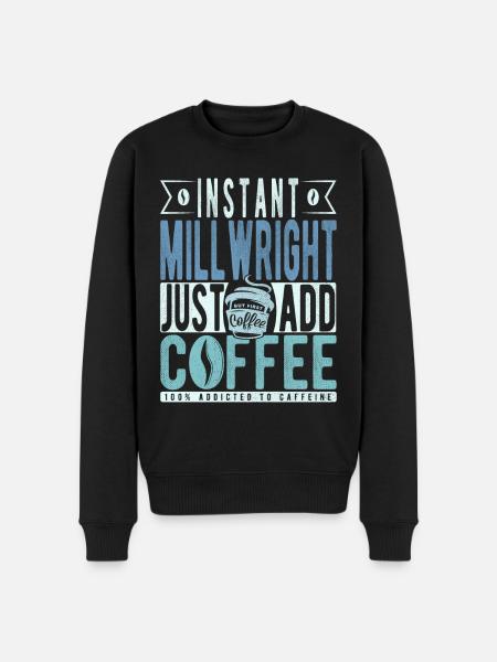 Citation de Millwright Coffee - Pull Premium bio Homme - noir