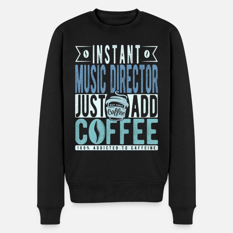 Directeur musical Kaffee Spruch - Pull Premium bio Homme - noir