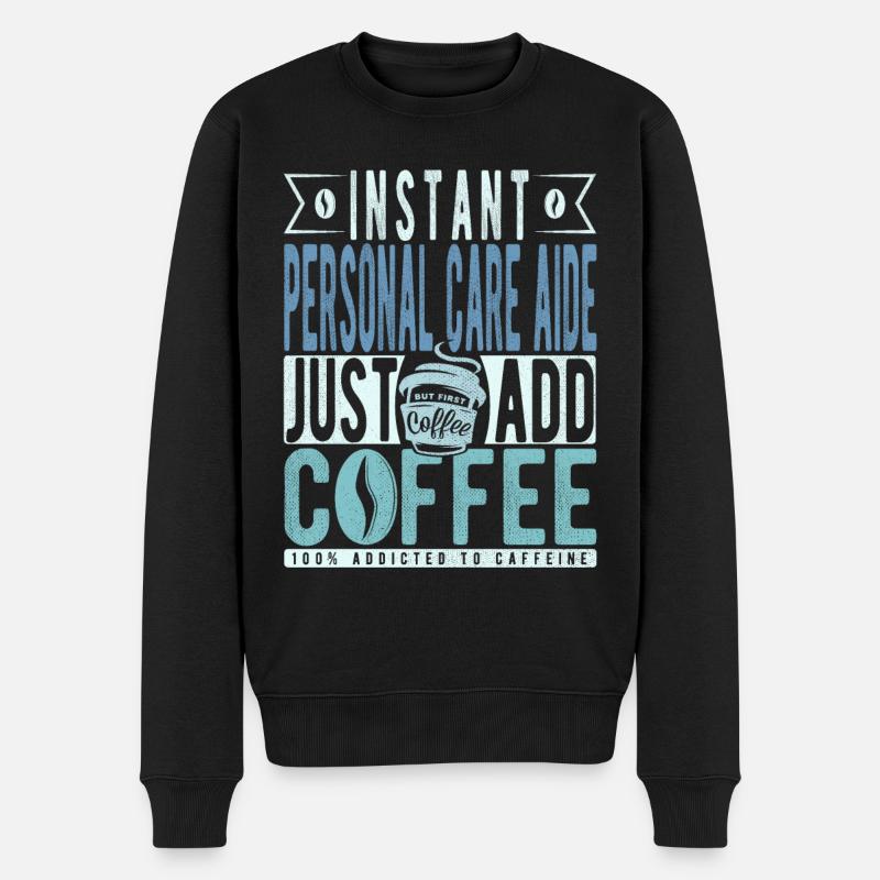 Serviabilité café dire - Pull Premium bio Homme - noir