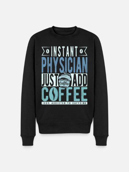 Doctor coffee saying - Men's Premium Organic Jumper - black