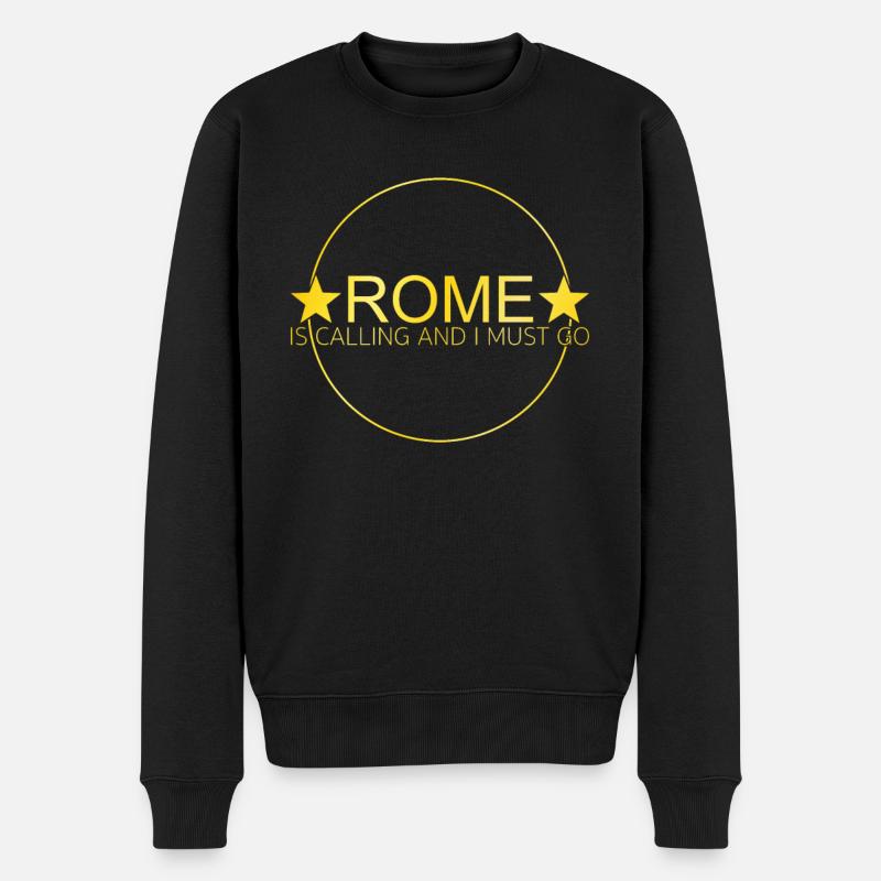 Dicton de Rome - Pull Premium bio Homme - noir