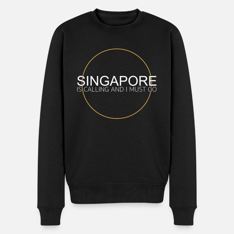 Citation de Singapour - Pull Premium bio Homme - noir