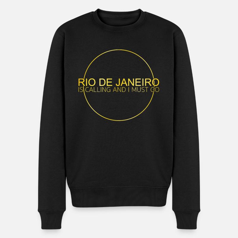 Citation de Rio de Janeiro - Pull Premium bio Homme - noir