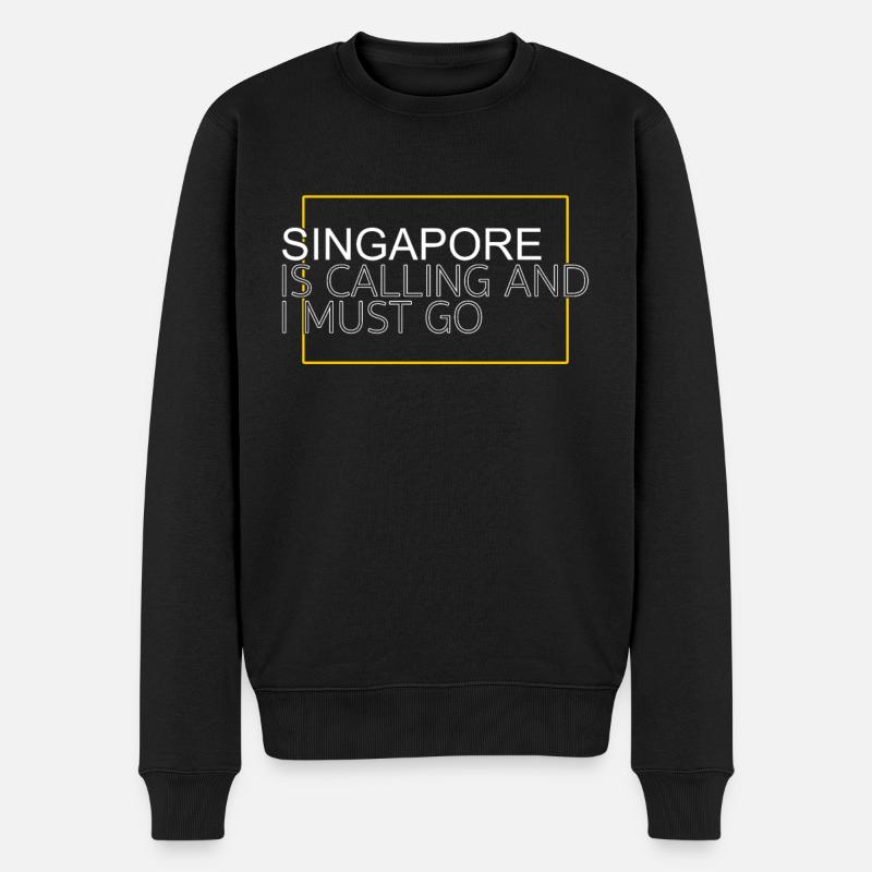 Citation de Singapour - Pull Premium bio Homme - noir
