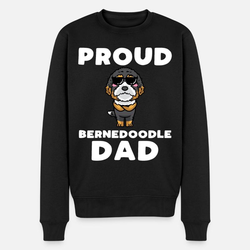 Bernedoodle Chien - Pull Premium bio Homme - noir