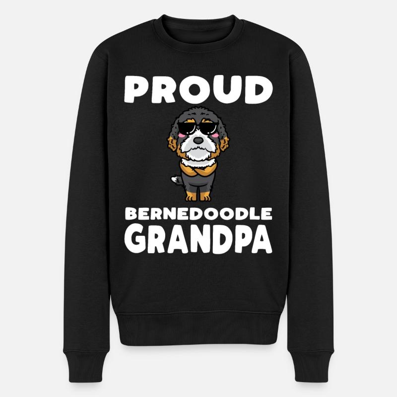 Bernedoodle Chien - Pull Premium bio Homme - noir