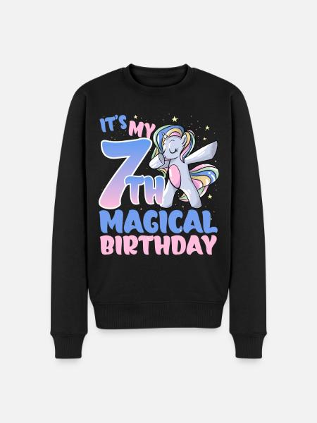 It's my 7th magical birthday - Men's Premium Organic Jumper - black