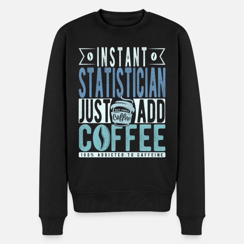 Café du statisticien - Pull Premium bio Homme - noir