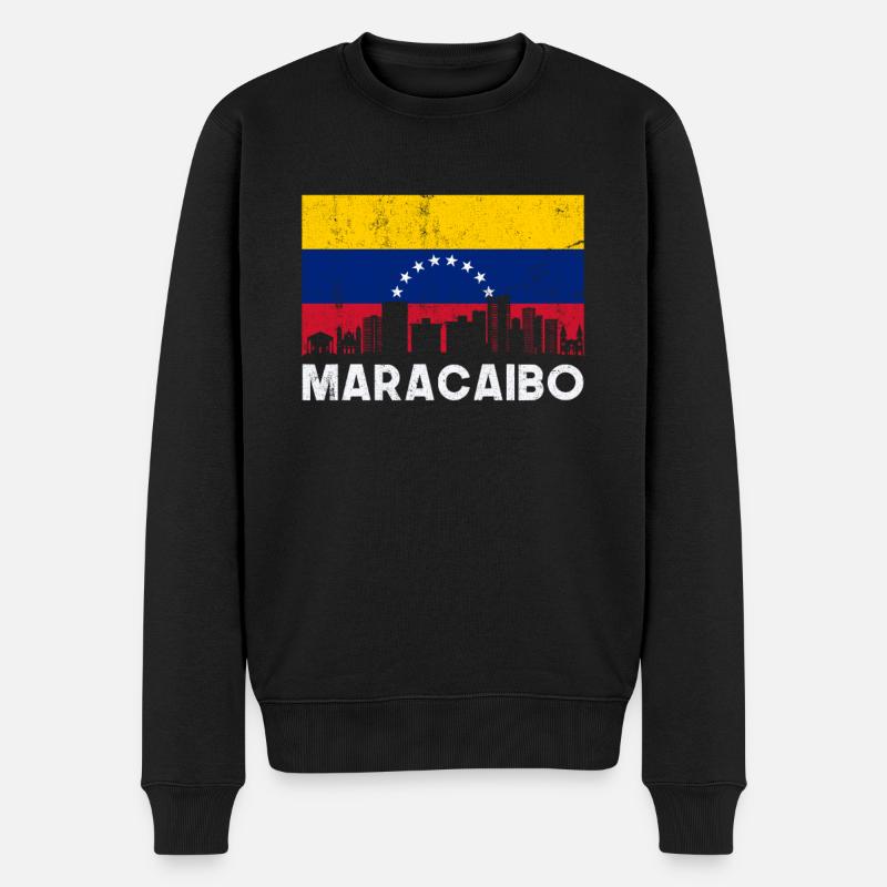 Maracaibo, venezolanos venezuela - Männer Premium Bio Pullover - Schwarz