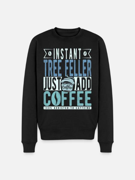 Baum Faller coffee saying - Men's Premium Organic Jumper - black
