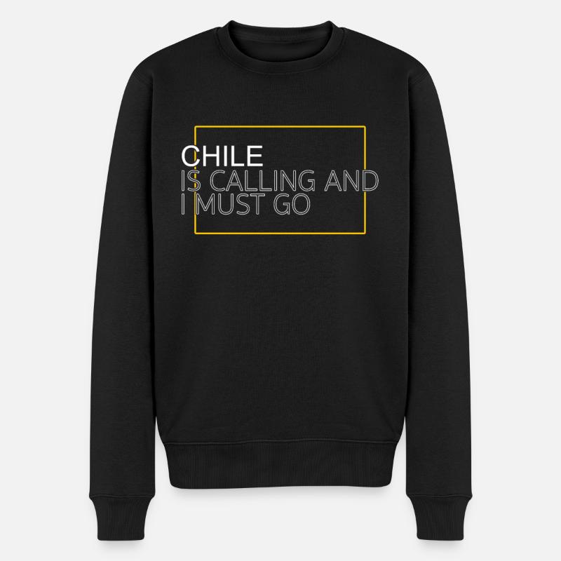 Chile Spruch - Männer Premium Bio Pullover - Schwarz