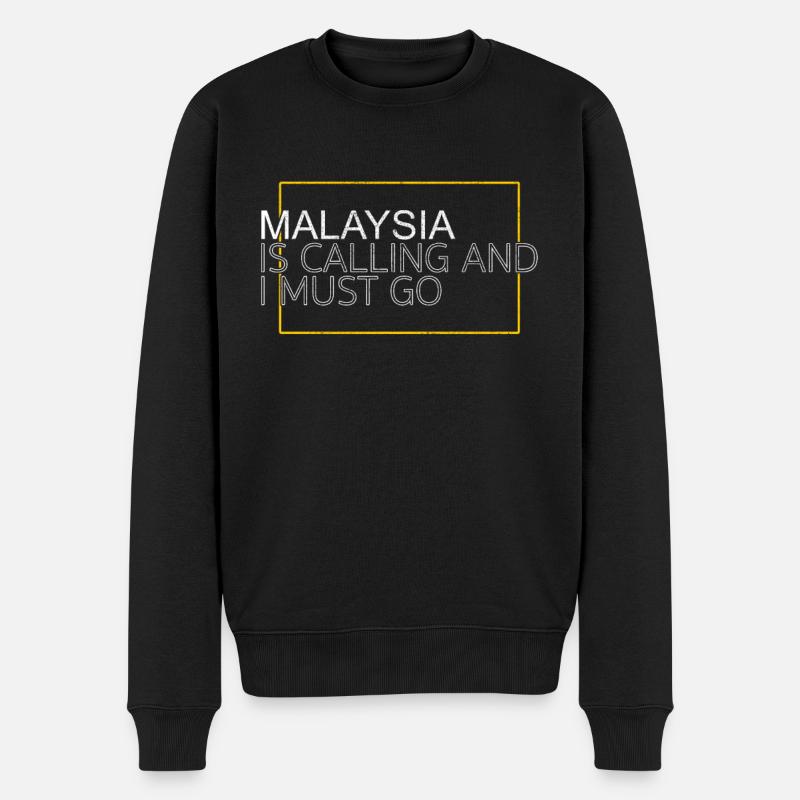 Citation de la Malaisie - Pull Premium bio Homme - noir