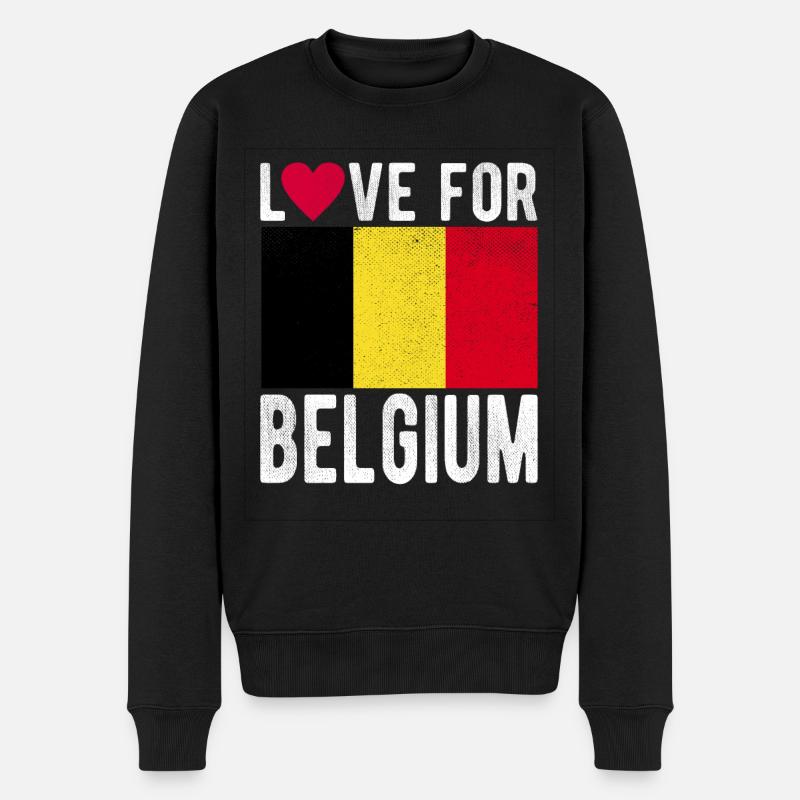 Belgique Souvenir - Pull Premium bio Homme - noir
