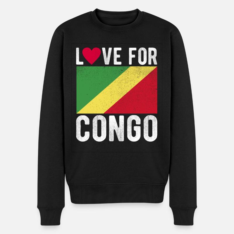 Congo Souvenir - Pull Premium bio Homme - noir