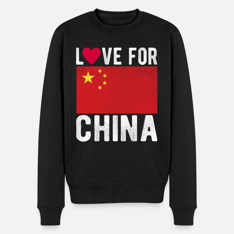 Souvenir de Chine - Pull Premium bio Homme - noir