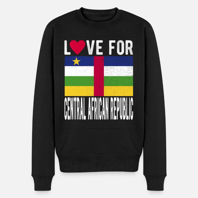 Souvenir République centrafricaine - Pull Premium bio Homme - noir