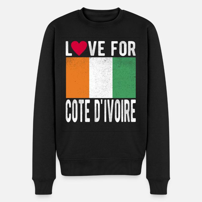 Côte d’Ivoire Souvenir - Pull Premium bio Homme - noir