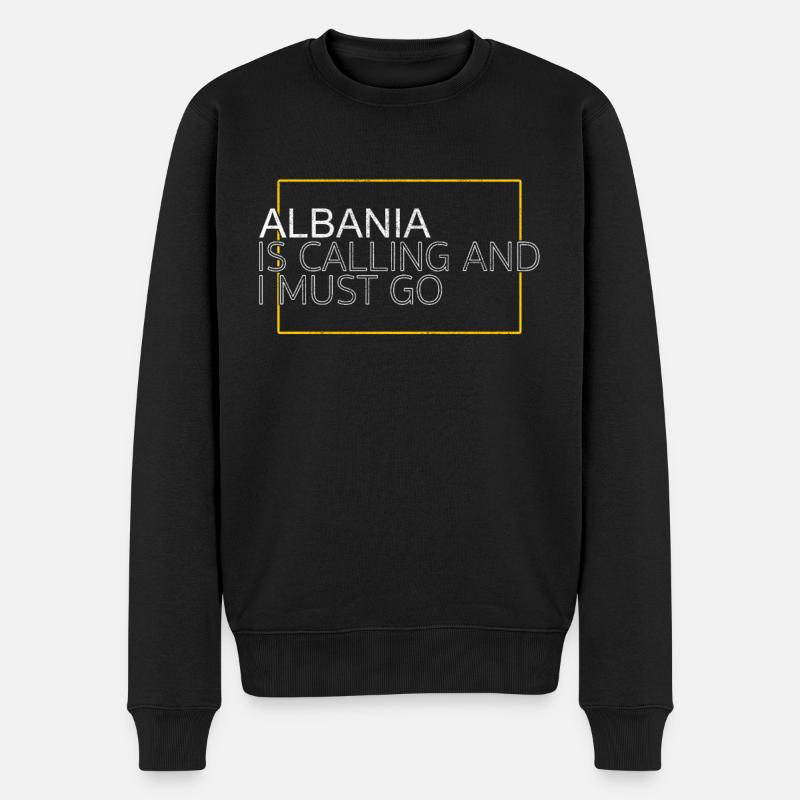 Albanie Dicton - Pull Premium bio Homme - noir