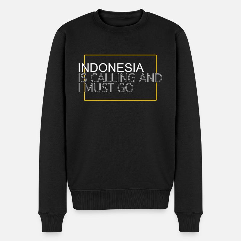 Citation Indonésie - Pull Premium bio Homme - noir