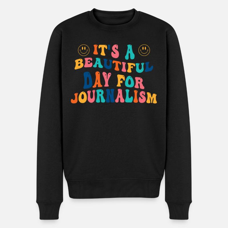 Cadeau de journalisme de journaliste - Pull Premium bio Homme - noir