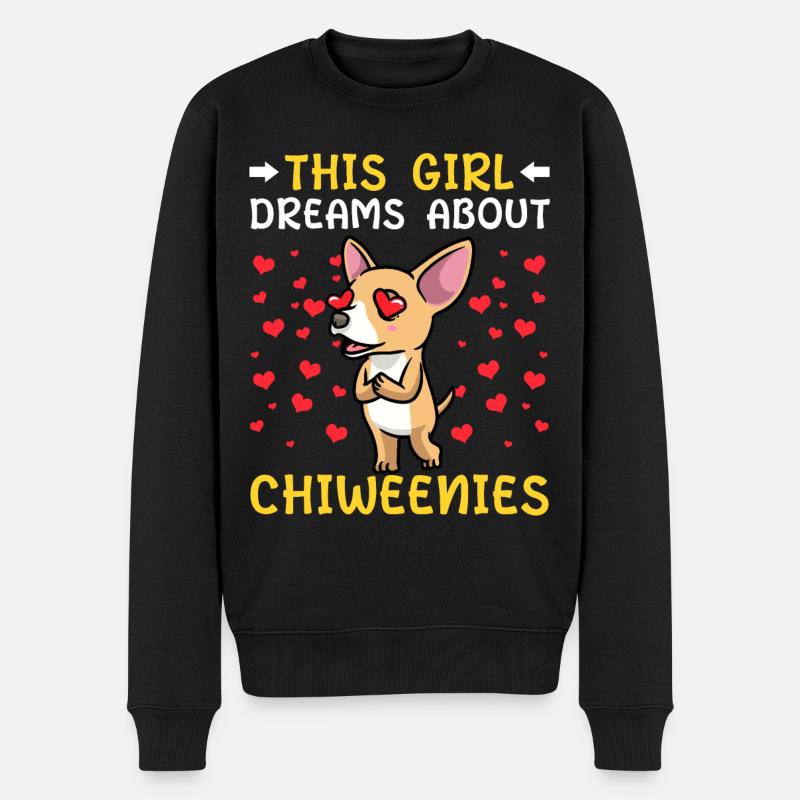 Chiweenie Chien - Pull Premium bio Homme - noir