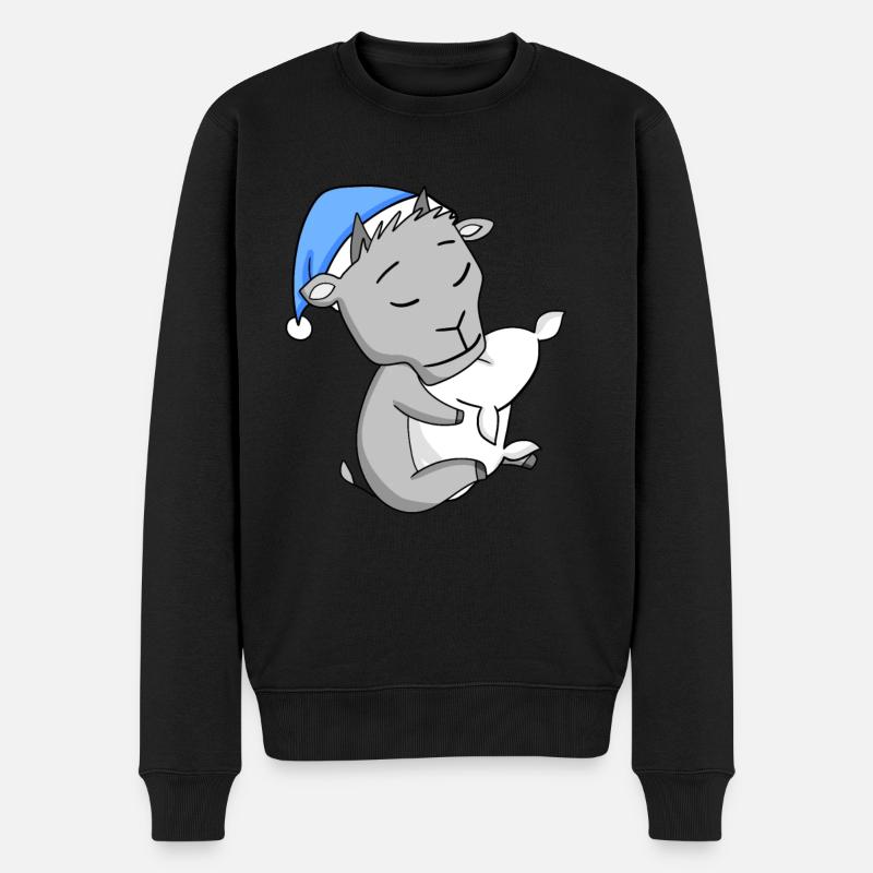 Chèvre - Pull Premium bio Homme - noir