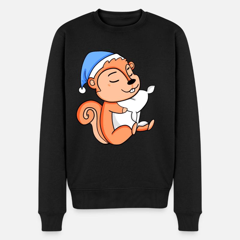 Écureuil - Pull Premium bio Homme - noir